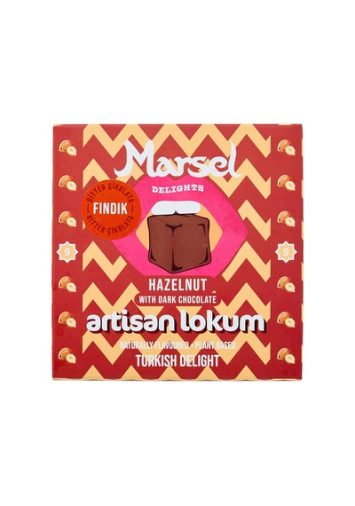 Marsel Delights Fındık Bitter Çikolatalı Lokum 99 G - 5 Adet Tarı