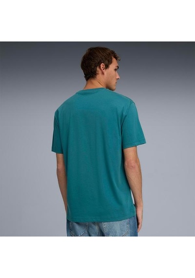Puma Essential Relaxed No 1 Logo Erkek Yeşil Tişört