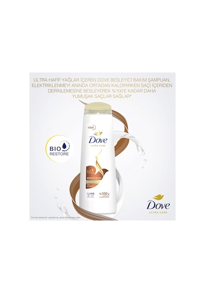 2 Adet Dove Nourishing Care Şampuan 400 Ml
