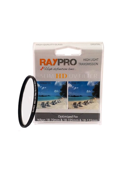 Raypro Nikon 18-105 ve 18-140 MM Lens için 67MM Ultra Slim UV Filtre