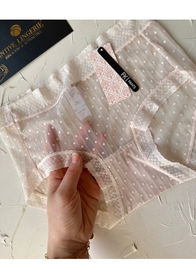 Lily Baby Puantiyeli Pamuk Ağlı Transparan Esnek Normal Bel İthal Pudra