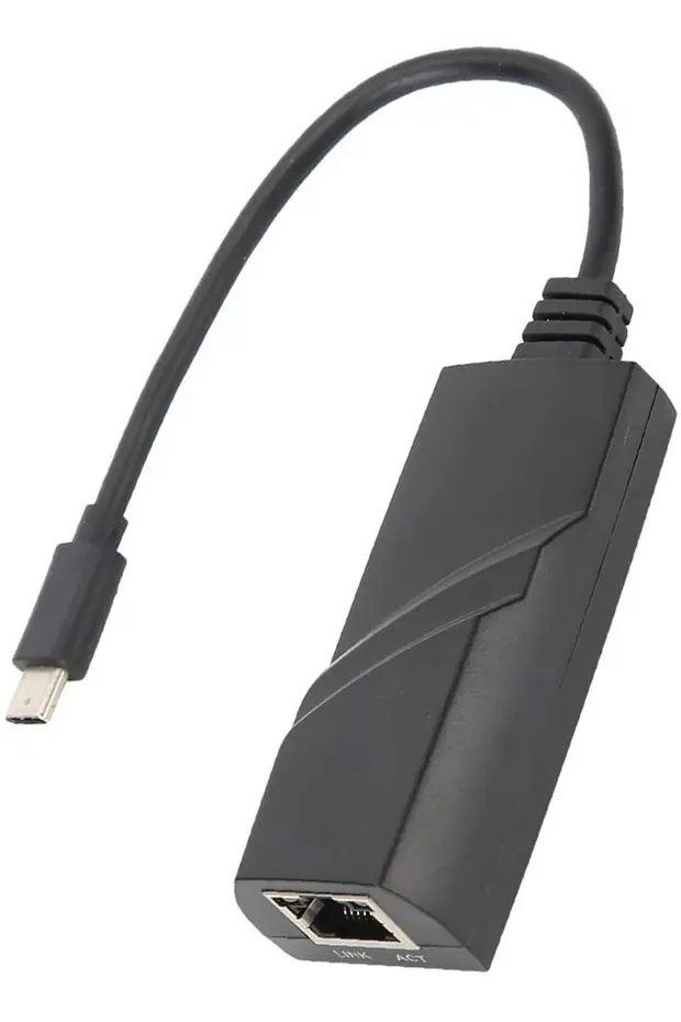 Yeni 2026 Type-c Usb Gigabit Destekli Rj45 Ethernet 10/100/1000 Çevirici Adaptör 3.1 Gigabit Lan Dönüştürücü
