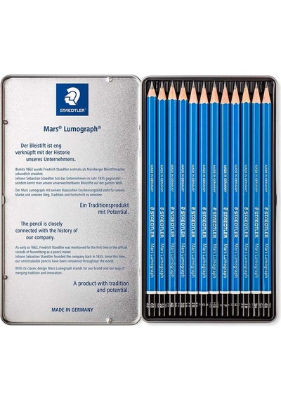 Staedtler Kurşun Kalem Mars Lumograph 12 Li Metal Kutuda 100 G12