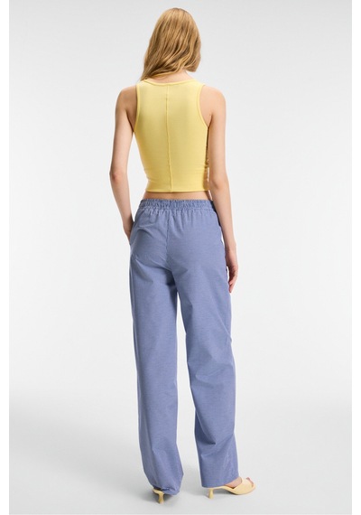 ETHIQUET SEPHIRA Kadın Oyuk Yakalı Yumuşak Kumaşlı Slim Fit Sarı Atlet