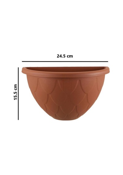 Omnipazar So-dd01 Dekoratif Damla Duvar Saksı 1.4 Litre Kiremit 6 Adet