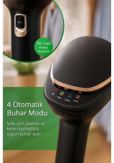 Kiwi Ksı-671 Portatif Buharlı Kırışık Giderici 15 Saniyede Hızlı Isınma 4 Buhar Seviyesi 255 Ml Su Haznesi
