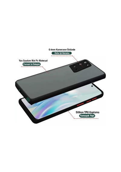 Samsung Galaxy Uyumlu - Note 20 Pro Kamera Lens Korumalı Kılıf Premium Silikon Kılıf- 5775