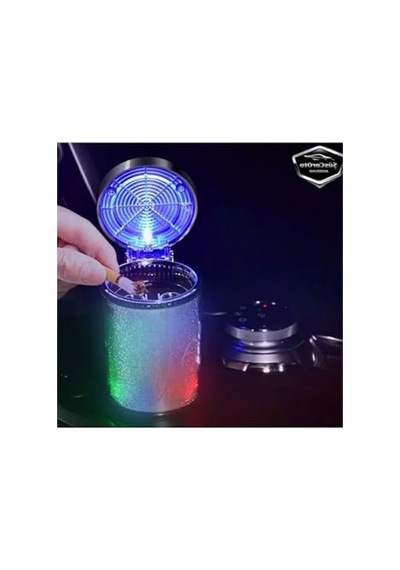 Kapaklı Spor Araç İçi Küllük, 7 Renkli Rgb Işıklı