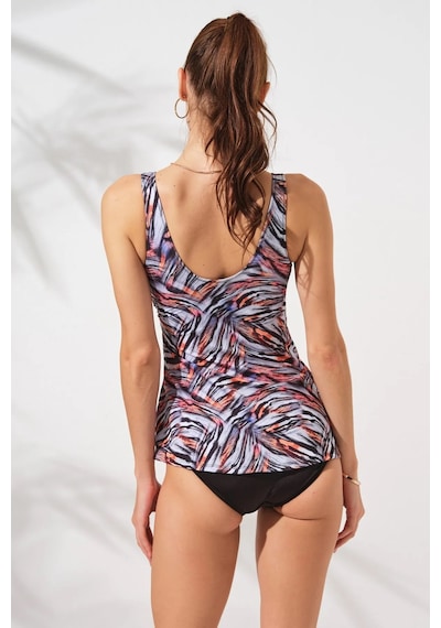 Pierre Cardin Mara Kruvaze Formlu Tankini Takım Çok Renkli