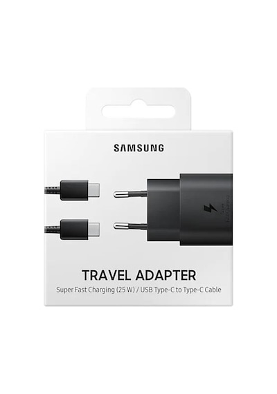 Samsung Uyumlu Hızlı Şarj Aleti Type-C 25W - Siyah Ep-Ta800Nbegww