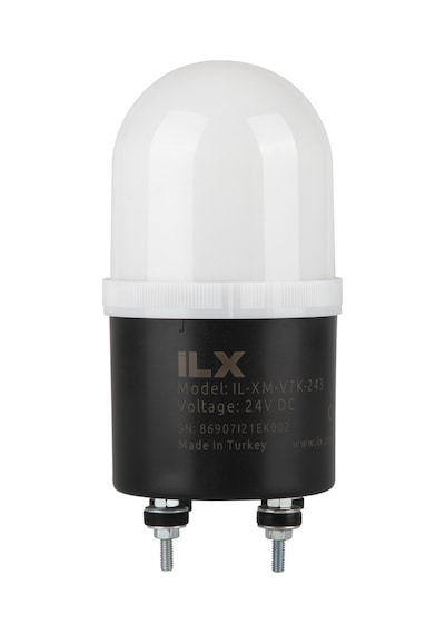 İlx Rgb Ikaz Lambası - Ø70 V7k Sabit Seri 24 Vdc Ses Yok 5 Renk