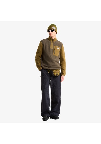 The North Face Yumiori 1/4 Zip Erkek Kahverengi Polar Nf0a883sug81