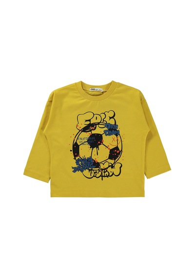 Civil Boys Nıce Team Baskılı 2-5 Yaş Sweatshirt Km - Hardal