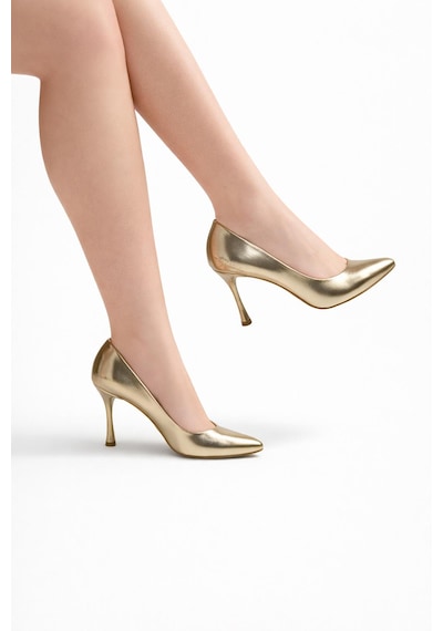 Tual Shoes Kadın Gold Stiletto Gold