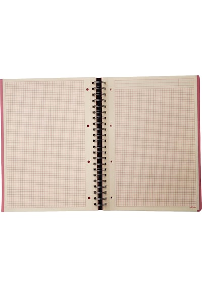 Le Color Lynel Yeşil 3 Bölümlü Sert Kapak Spiral Kareli Defter