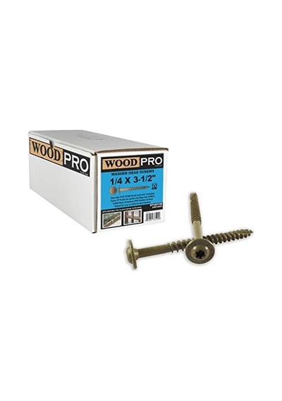 Gurthalteband St14 X 312b 1/4-3 1/2 İnç Uzunluk Çamaşır Makinesi Dış Kafa Ahşap Vida, 250 Adet