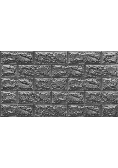 Gri Yapışkanlı 3D Kabartmalı Duvar Kağıdı 70X38 Cm 0,26 M2 Nw02