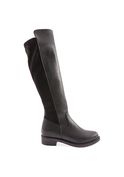 Dgn 615-22k Kadin Fermuarli Knee High Çizme 615-2121-R4864 Siyah