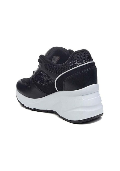 Flet 185 Siyah-beyaz Kadın Spor Sneaker Siyah