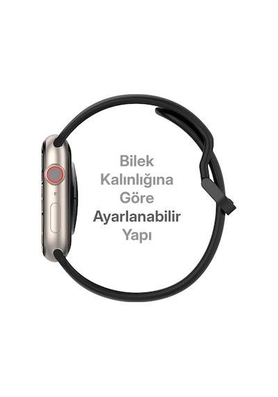 Ayrex Uyumlu 42mm Spor Görünümlü Krd-94 Silikon Kordon Koyu Kırmızı