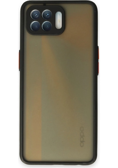 Muratech Newface Oppo Reno 4 Lite Kılıf Montreal Silikon Kapak - Siyah