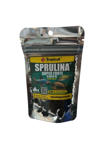 Tropical Spirulina Super Forte Chips 25 Gram