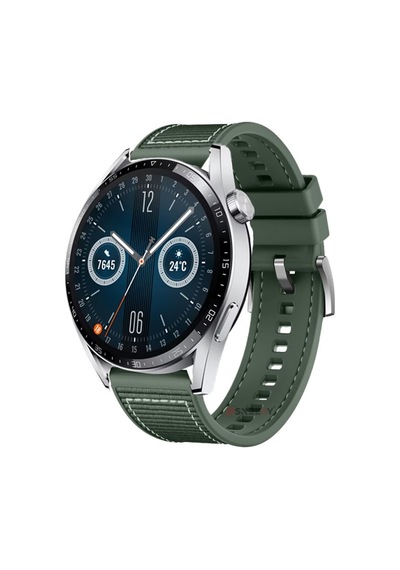 Huawei Watch Gt2 Elite-sport-classic 46mm-gt2 Pro 22mm Uyumlu Dikiş Desenli Dokuma Silikon Kordon
