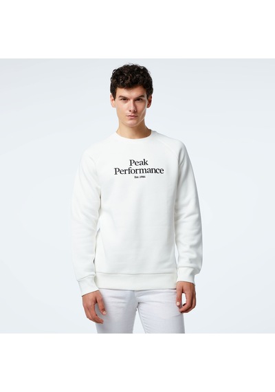 Peak Performance Original Crew Erkek Beyaz Günlük Sweatshirt - G79593020 Beyaz