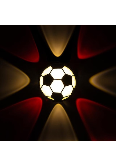 Pm-24456 Gün Işığı - Kırmızı Futbol Topu Dekoratif Led Duvar Aplik Adaptor Sec-Kumanda-Metraj Seç Yok-Kumanda-Yok