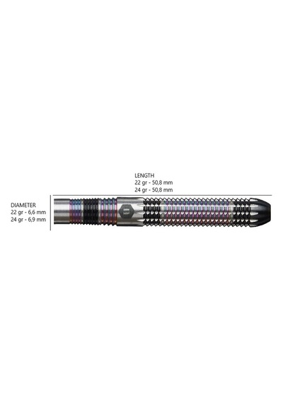 Unicorn Iris % 90 Tungsten Çelik Uçlu Dart Oku
