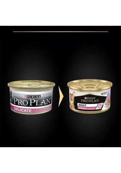 Delicate Kıyılmış Hindili Yaş Kedi Maması 85gr