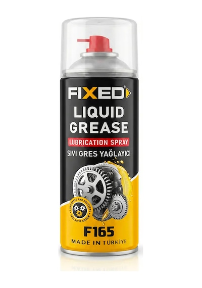 Fixed F165 Sıvı Gres Spreyi 400 Ml - Oto Sanayi, Menteşe Ve Rulman İçin Kalıcı Yağlayıcı