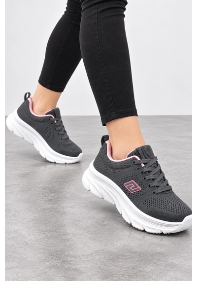 Ht Hotin Strata Kadın Günlük Sneaker Spor Ayakkabı - Füme