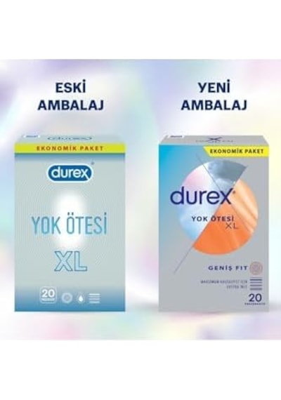 Yok Ötesi Invisible Xl 20 Prezervatif Açık Kahverengi