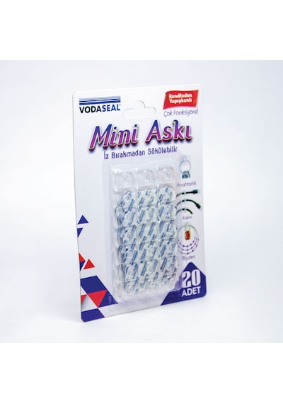 Vodaseal Vodaseal Mini Şeffaf Askı 20 Li Paket Aahşap
