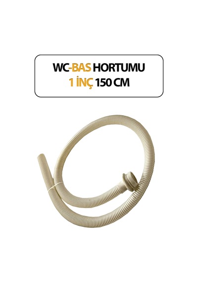 Wc-bas Hortumu Tuvalet Bas Hortumu Pis Su Hortumu Opak Spiral 2 Metre