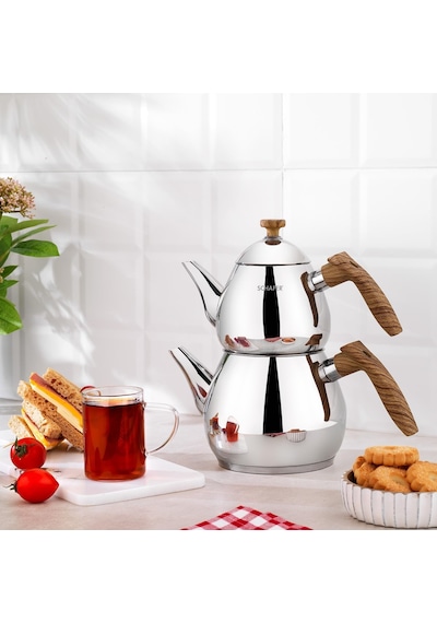 Tea Chef Küçük Boy Çaydanlık Takımı 4 Parça-kahve 1