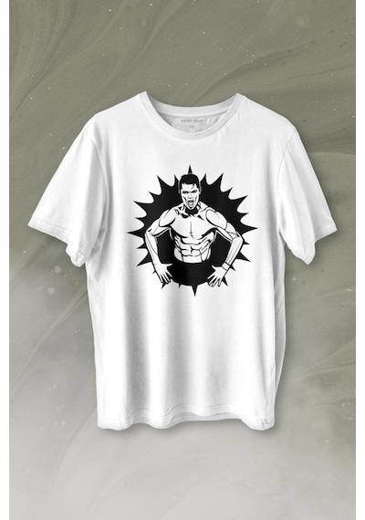 Cr7 Cristiano Ronaldo Kaslı Vücut Manchester United Baskılı Tişört Unisex T-shirt 001 Cr7 Cristiano Ronaldo Kaslı Vücut Manchester United Baskılı Tişört Unisex T-shirt 001