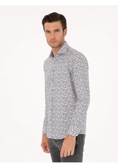 Cacharel Haki Slim Fit Uzun Kollu Gömlek Yeşil Cacharel Haki Slim Fit Uzun Kollu Gömlek Yeşil