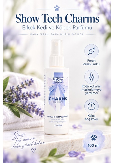Showtech Charms Erkek Kedi Ve Köpek Parfümü 100 Ml