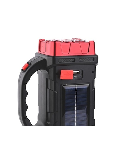 Şarjlı Solar Kamp Feneri, Usb Çıkışlı 38 Watt Kapasite
