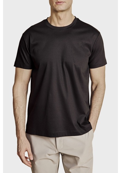 Brooks Brothers % 100 Pamuk Bisiklet Yaka T-shirt Erkek T Shirt Bbss26mts008112 Siyah