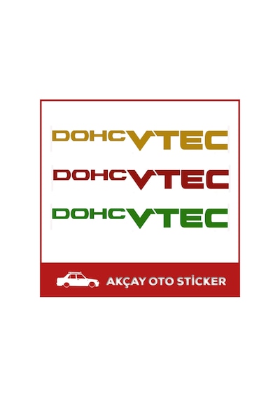 (2 Adet) Dohc Vtec Sticker Dohc Vtec Oto Sticker Araba Sticker