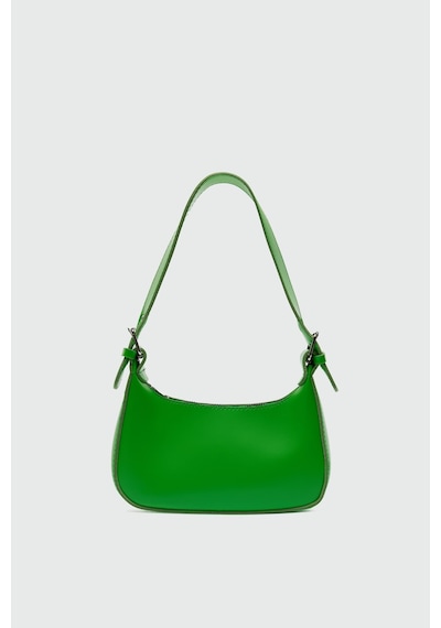 Shule Bags Muse Oval Baget Çanta Yeşil Yeşil