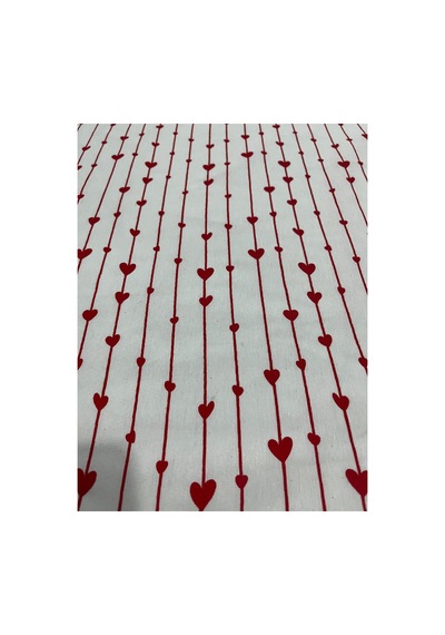 Çift Kişilik Kalp Desenli Nevresim Seti 200 X 220 Cm Sevgililer Günü  Günlük Kullanım Beyaz-küçük-kalpli