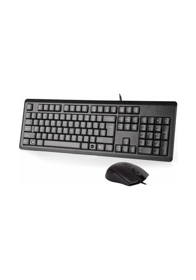 A4tech Kr-9276 Kablolu Usb Q Trk Siyah Klavye - Mouse Set Optik