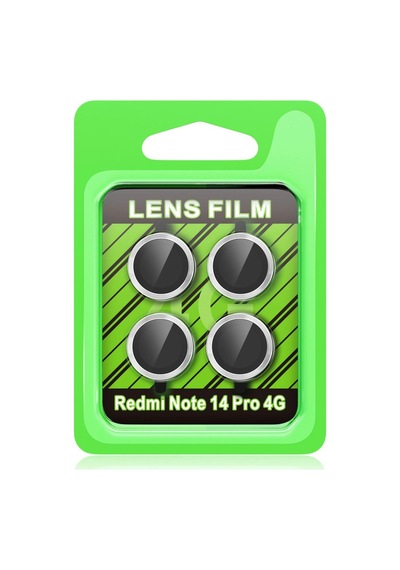 Xiaomi Redmi Note 14 Pro 4g Raze Metal Kamera Lens - Gümüş Renkli