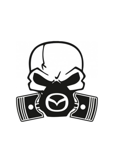 Mazda Piston Kuru Kafa Araba Sticker Yapıştırma