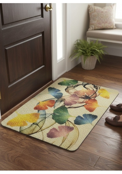 Hijyenik Kıvırcık Paspas 40x60 Cm - Islaklık Emici Kapı Önü Paspası Mavi