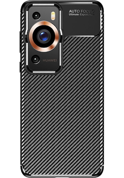 Huawei P60 Pro Kılıf Tchs Negro Silikon Kapak - Siyah Siyah